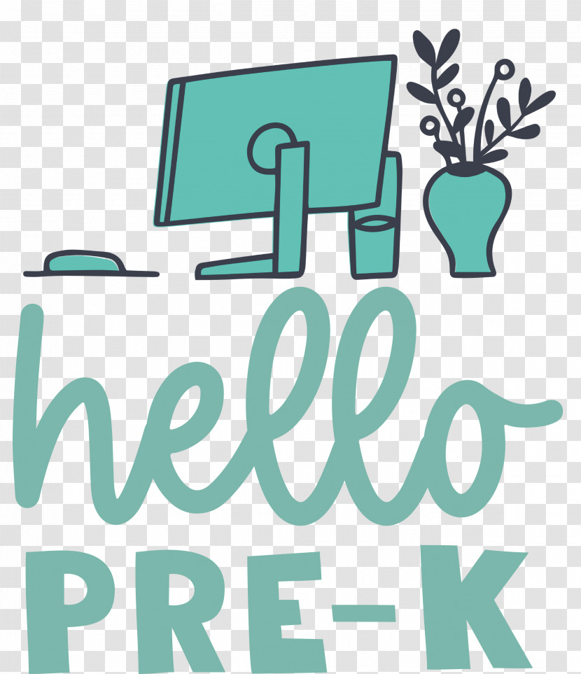 HELLO PRE K Back To School Education Transparent PNG