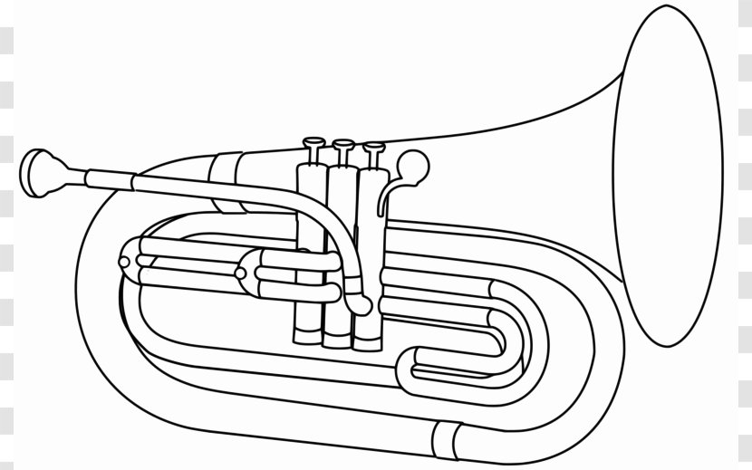 Baritone Horn Marching Euphonium Clip Art - Heart - Cliparts Transparent PNG