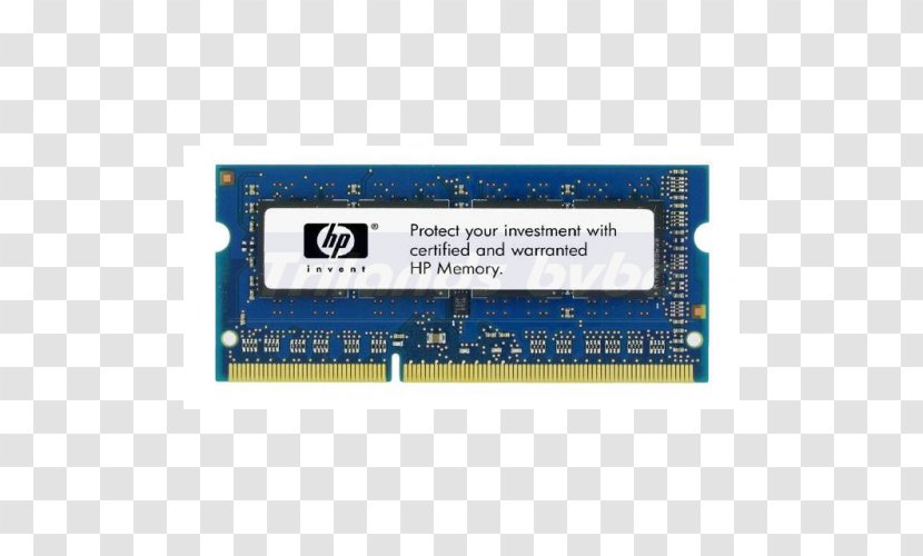 Laptop Hewlett-Packard SO-DIMM DDR3 SDRAM ECC Memory - Kingston Technology Transparent PNG