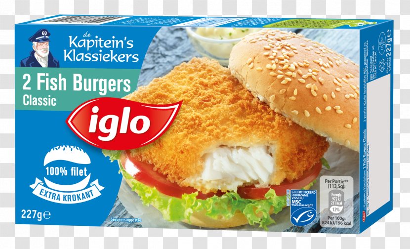 Breakfast Sandwich Fish Finger Iglo Fast Food Slider Transparent PNG