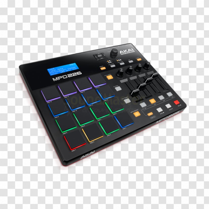 Akai MPD226 MIDI Controllers Professional MPD218 MPC - Cartoon - Musical Instruments Transparent PNG