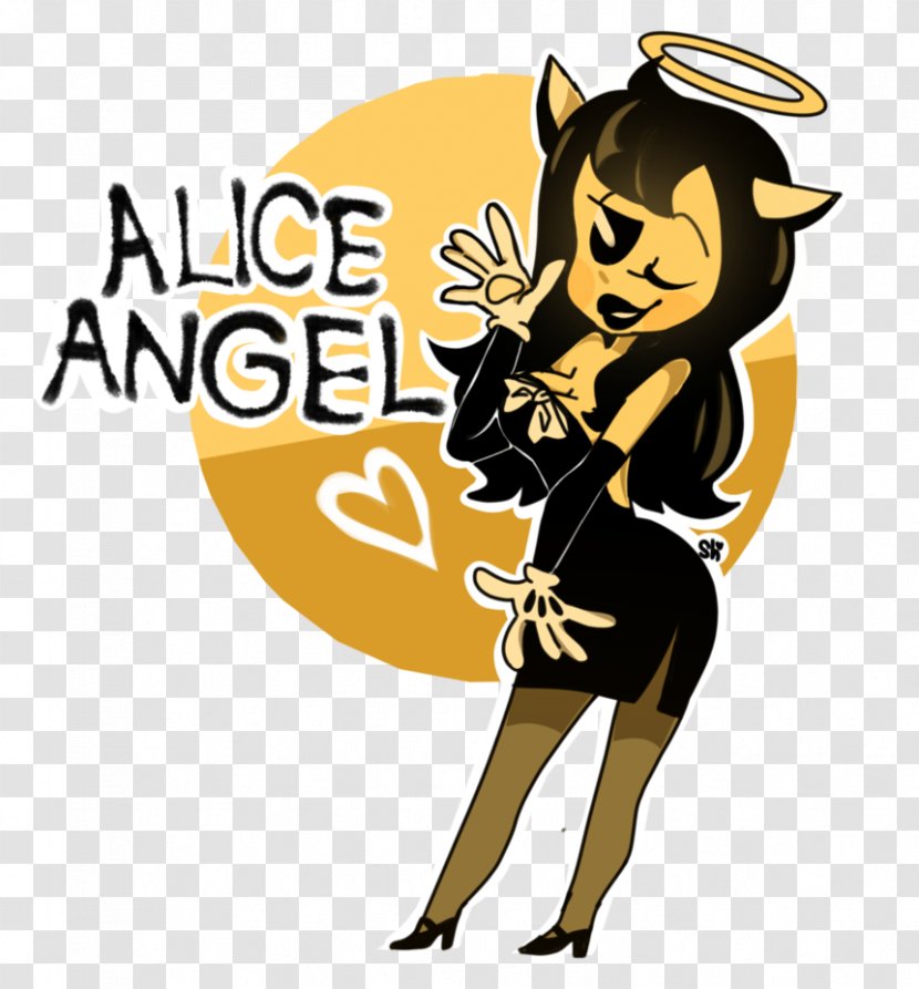 Bendy And The Ink Machine Photography DeviantArt - Logo - Angel Transparent PNG