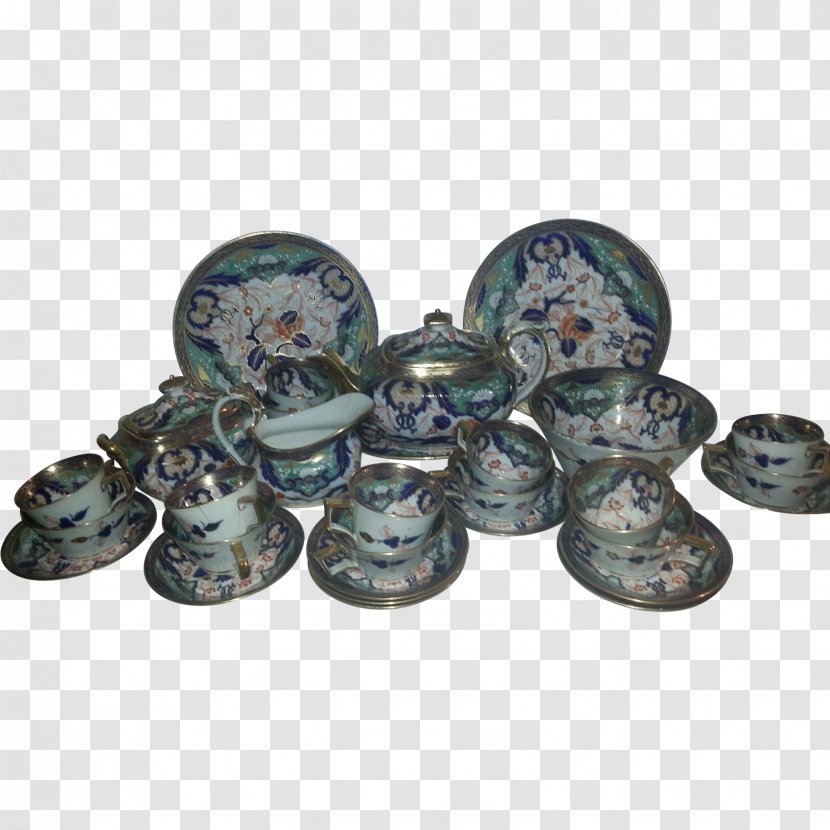 Porcelain Tea Set Imari Ware Pottery Ironstone China - Antique - The Blue And White Transparent PNG