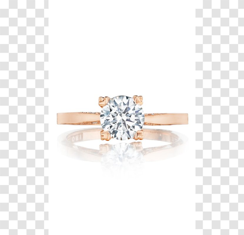Engagement Ring Tacori Wedding Jewellery - Princess Cut Transparent PNG