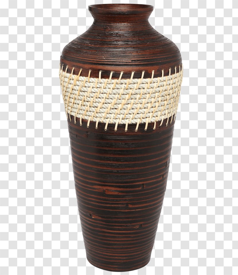 Vase Ceramic Pottery Urn Brown Transparent PNG