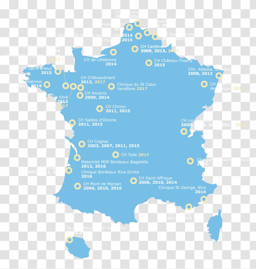 France Map - Information - Chu Transparent PNG