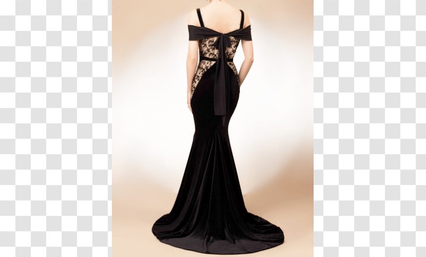 Little Black Dress Velvet Lace Collar Transparent PNG