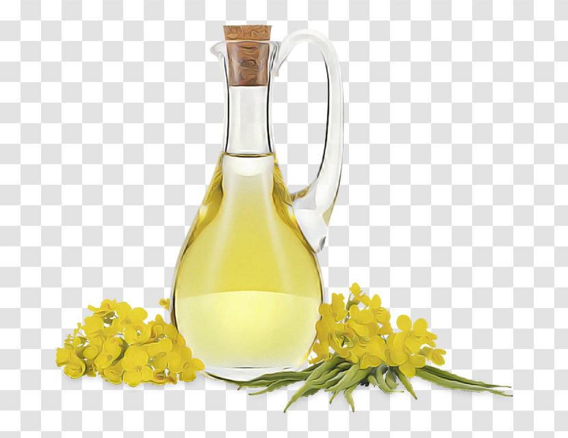 Yellow Vegetable Oil Glass Bottle Drink Cooking - Liqueur Plant Transparent PNG
