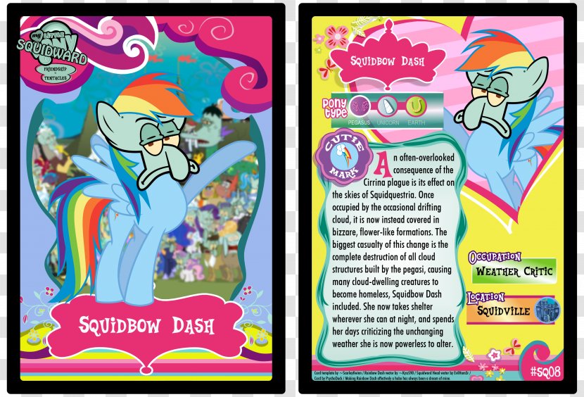 Squidward Tentacles Rarity Rainbow Dash Pinkie Pie Patrick Star - Spongebob Squarepants - DOMINÓ Transparent PNG