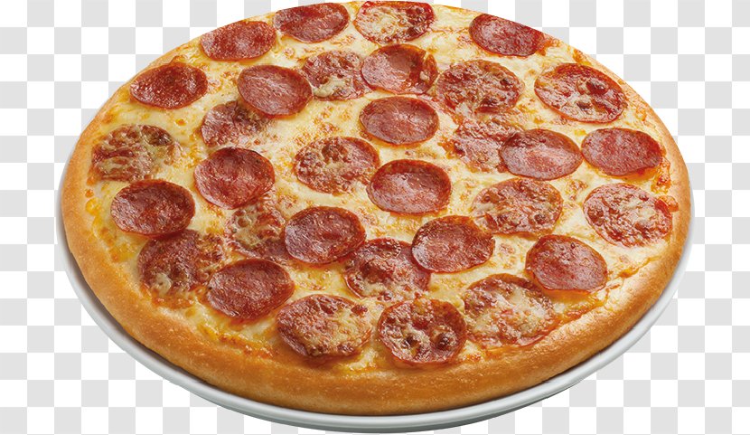 California-style Pizza Italian Cuisine Sicilian Fast Food - California Style - Pepperoni Sausage Transparent PNG