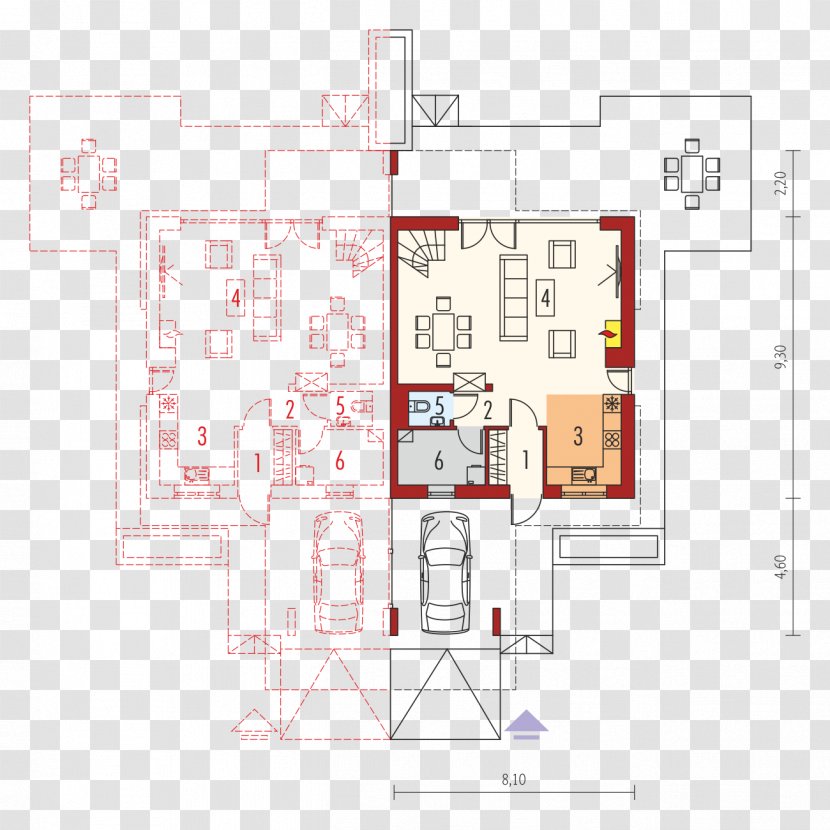 Floor Plan House Square Meter Canopy Transparent PNG