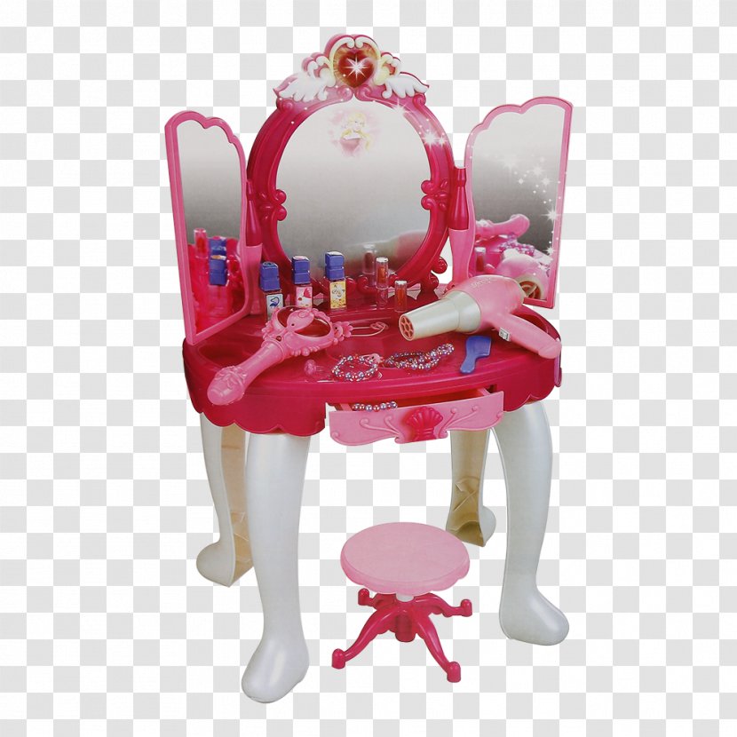 Doll Light Lowboy Table Mirror - Cartoon Transparent PNG