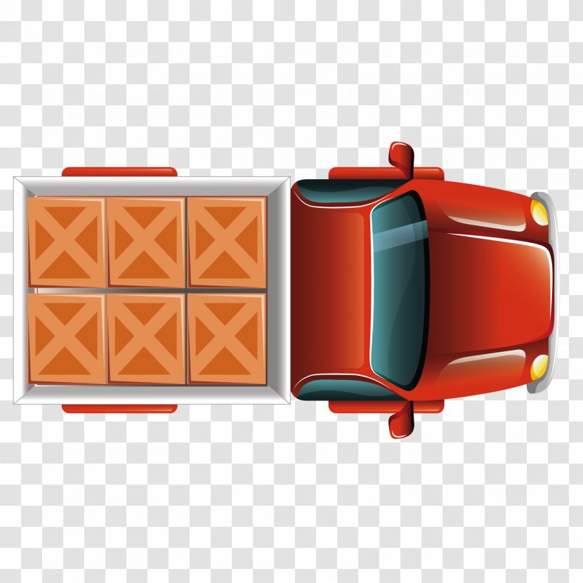 Pickup Truck Euclidean Vector - Pattern - Red Transparent PNG