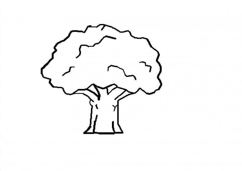 Tree Black And White Drawing Clip Art - Flower Transparent PNG