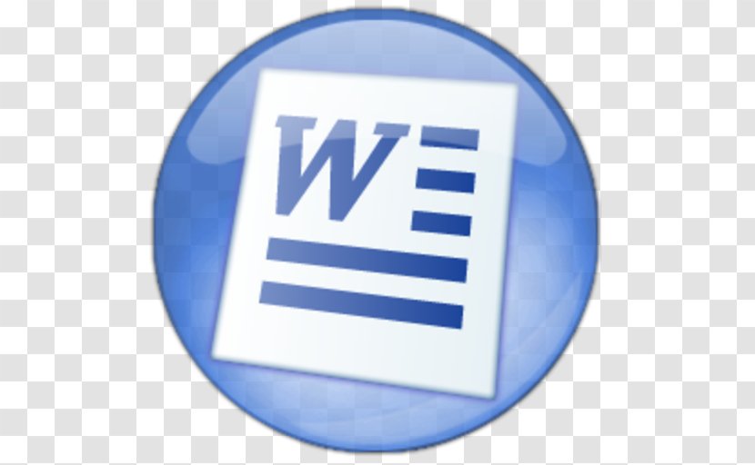 Microsoft Word Office 2007 - Electric Blue Transparent PNG