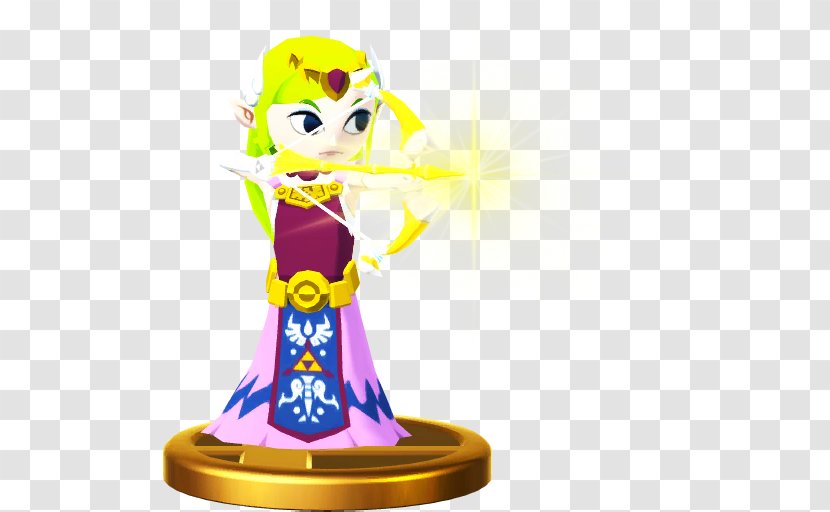 The Legend Of Zelda: Wind Waker Super Smash Bros. For Nintendo 3DS And Wii U Spirit Tracks Princess Zelda Link - Tetra - Trophy Transparent PNG
