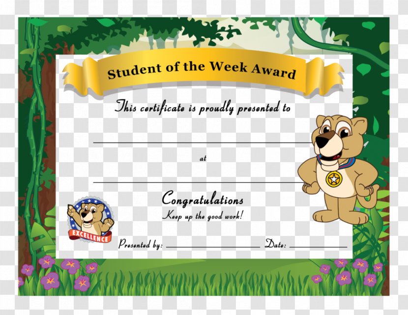 School Lion Academic Certificate Cougar Education - Party Supply - Kinder Transparent PNG