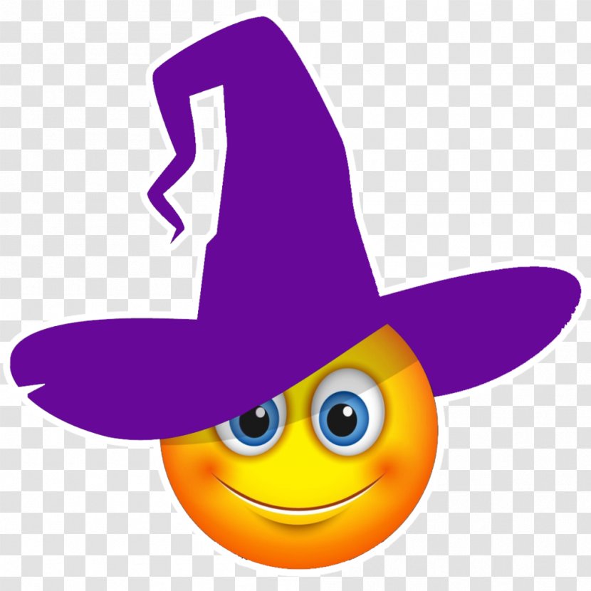 Smiley Emoji Witchcraft Clip Art - Witch Hat - Open Your Mouth Transparent PNG