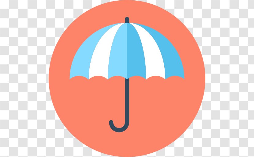 Umbrella Top - Orange - Waterdrop Free Transparent PNG