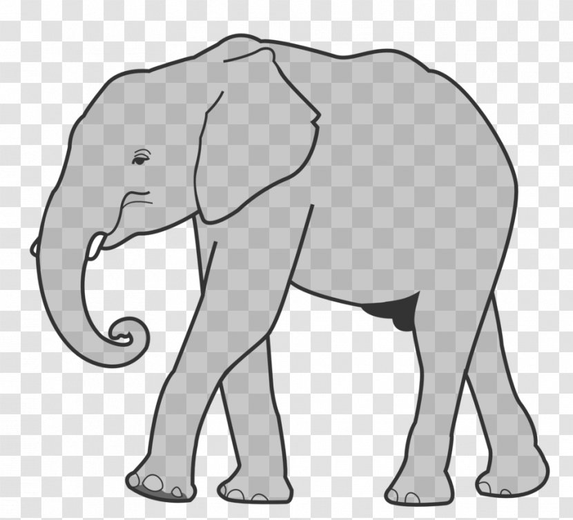 Asian Elephant Clip Art African Elephants - Head Transparent PNG