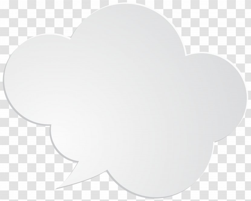 Black And White - Petal - Bubble Speech Clip Art Image Transparent PNG