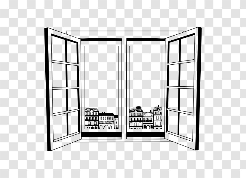 Window Wall Decal Vinyl Group Drawing - Home Transparent PNG