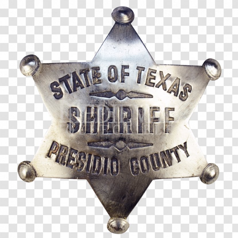 Texas American Frontier Badge Sheriff Cowboy Transparent PNG