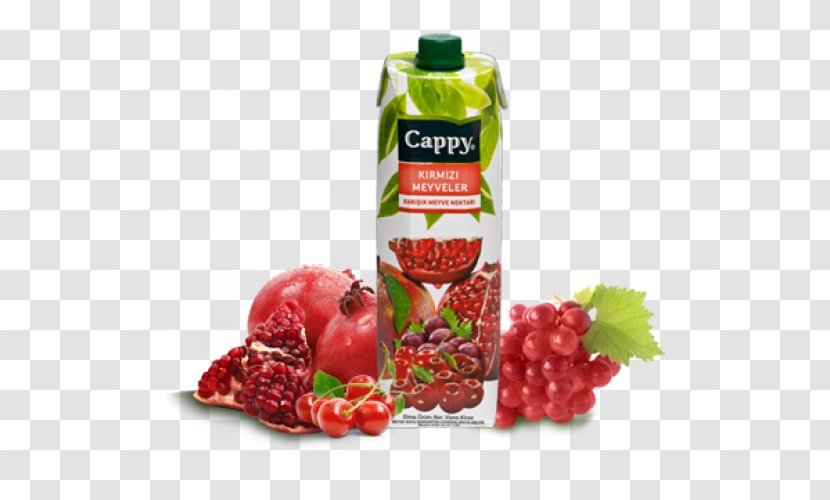 Pomegranate Juice Cranberry Tutti Frutti Cappy - Sour Cherry Transparent PNG