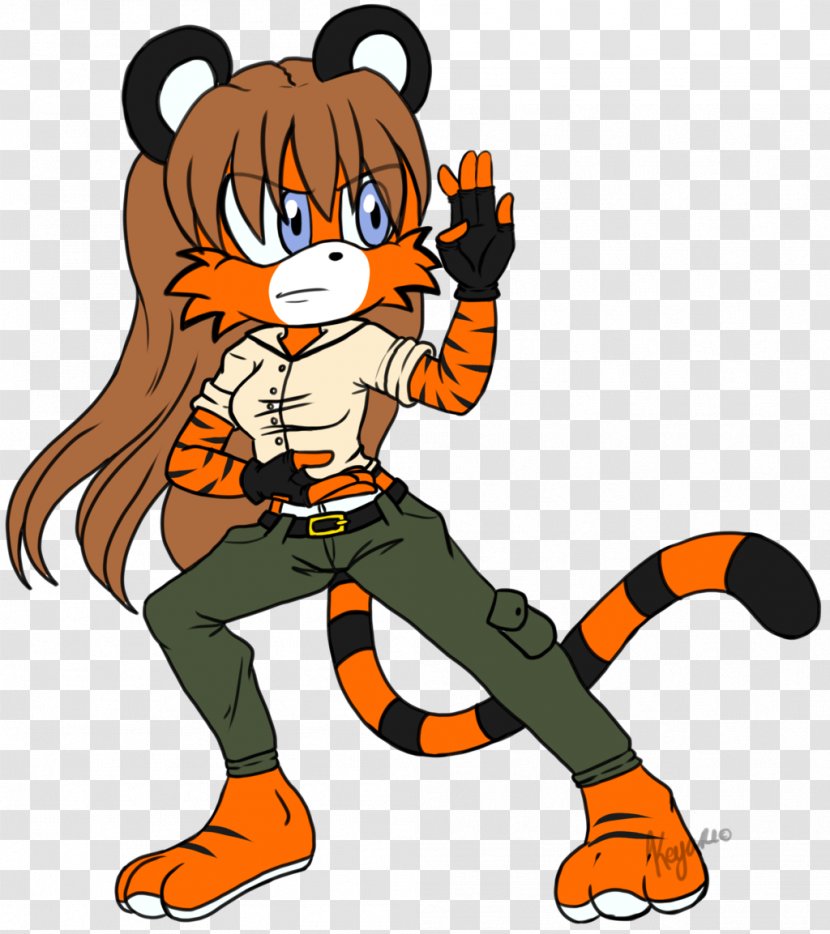 Tiger Cat Cartoon Mascot Clip Art - Character Transparent PNG