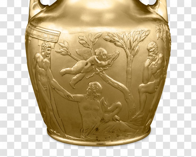 Vase Ceramic 01504 Gold Transparent PNG