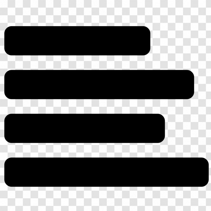 Black And White Rectangle Plain Text - Symbol - Button Transparent PNG