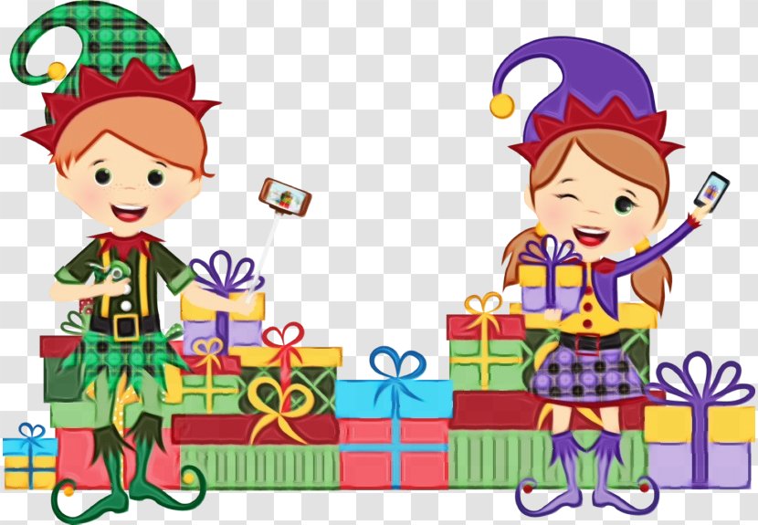 Happy Christmas - Paint - Child Transparent PNG