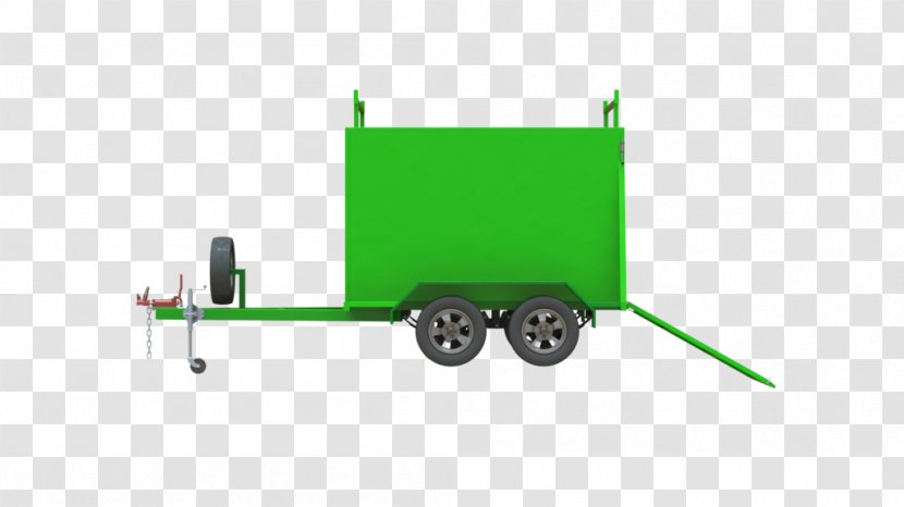 Vehicle Line Transport - Green - Tractor Trailer Transparent PNG