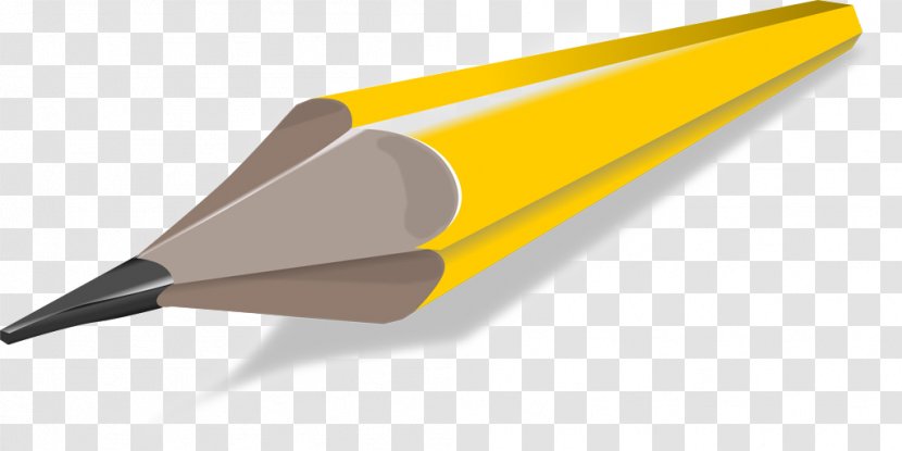 Pencil Drawing Clip Art - Yellow Transparent PNG
