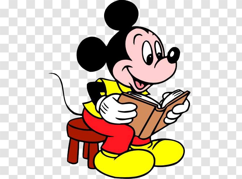 Mickey Mouse Minnie Pluto Donald Duck - Human Behavior - Reading Cliparts Transparent PNG