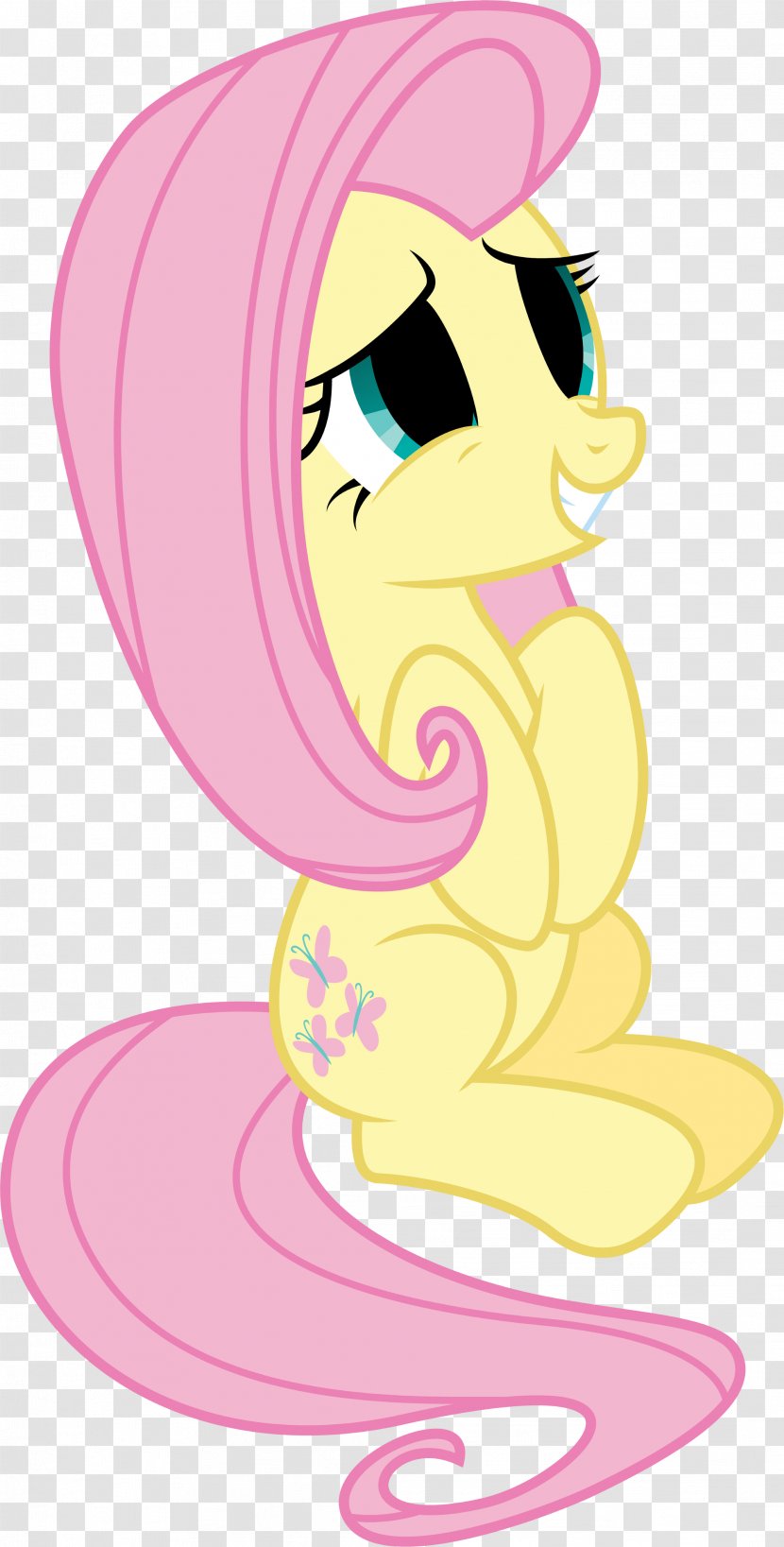 Fluttershy Diaper Rainbow Dash Pony Applejack - Silhouette - My Little Transparent PNG