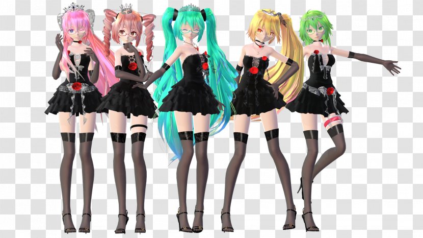 Hatsune Miku MikuMikuDance Model Vocaloid Dress - Frame - Kimono Short Transparent PNG