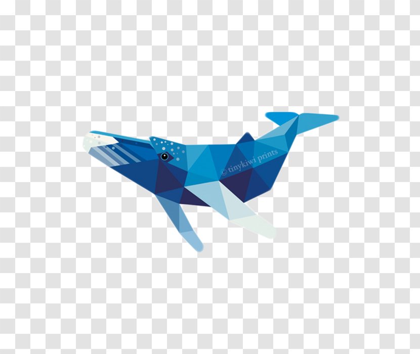 Geometry Baleen Whale - Airplane Transparent PNG