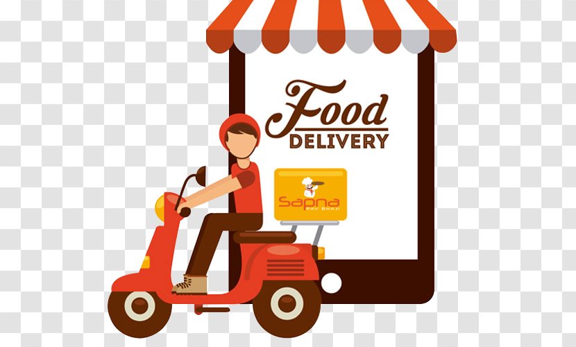 Food Delivery Vehicle - Meal Service - Riding Toy Transparent PNG