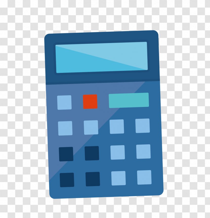 Calculation Gratis - Blue - Calculator Transparent PNG