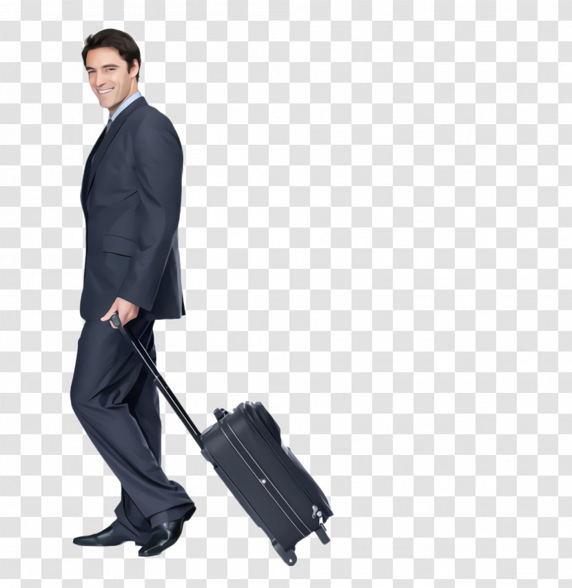 Suit Standing Formal Wear Bag Outerwear - Businessperson Luggage And Bags Transparent PNG