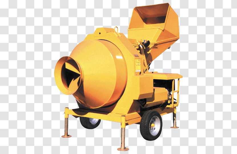 Cement Mixers Reversing Drum Mixer Betongbil Machine Concrete - Hydraulics Transparent PNG