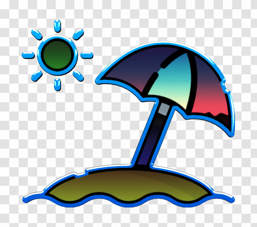 Sun Umbrella Icon Summer Icon Beach Icon Transparent PNG