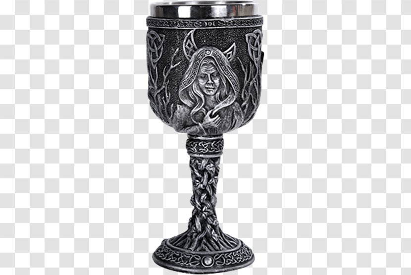 Wine Glass Chalice Triple Goddess Altar Wicca - Cup Transparent PNG