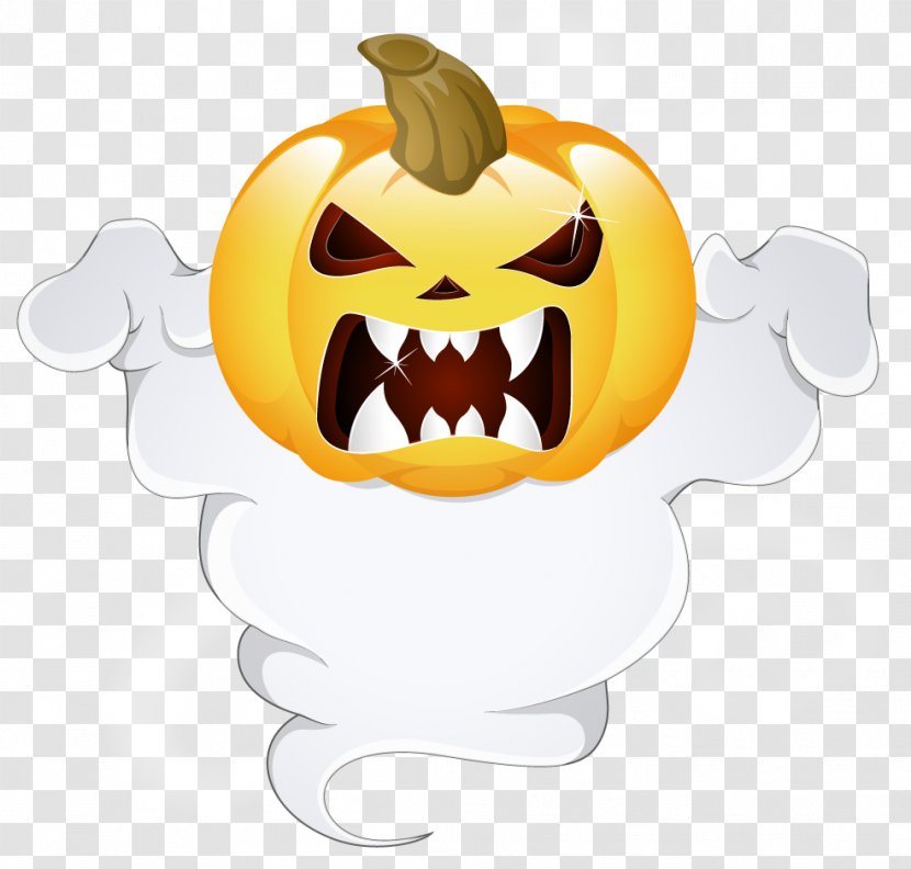 Jack-o'-lantern Halloween Pumpkin Clip Art - Vegetable - Transparent Monster Picture Transparent PNG