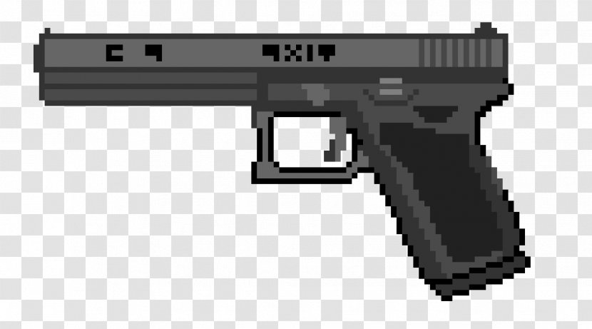 Trigger Glock 18 Firearm Shotgun - Watercolor - Handgun Transparent PNG