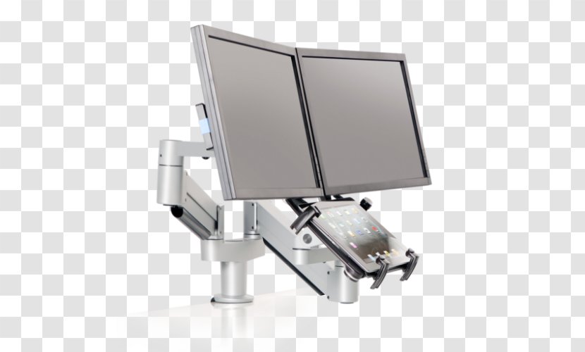 Laptop Multi-monitor Computer Monitors Articulating Screen Sit-stand Desk - Hardware - Flat Display Mounting Interface Transparent PNG