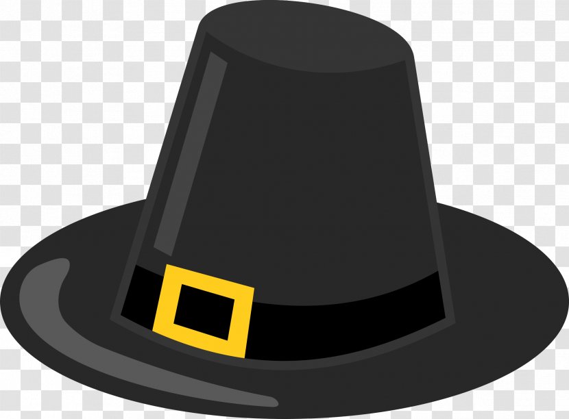 Thanksgiving Pilgrim's Hat Clip Art - Day - Hats Transparent PNG