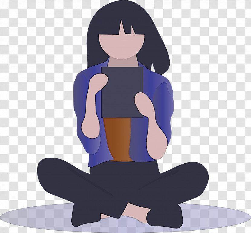 Reading Girl Transparent PNG