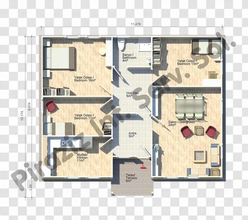 Floor Plan House Building Prefabrication Transparent PNG